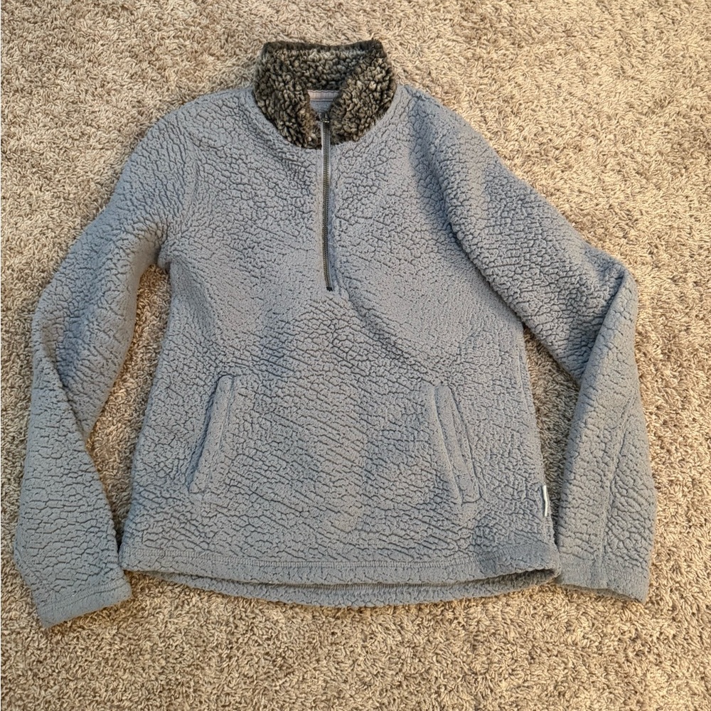 Abercrombie & Fitch Gray Sherpa Sweater